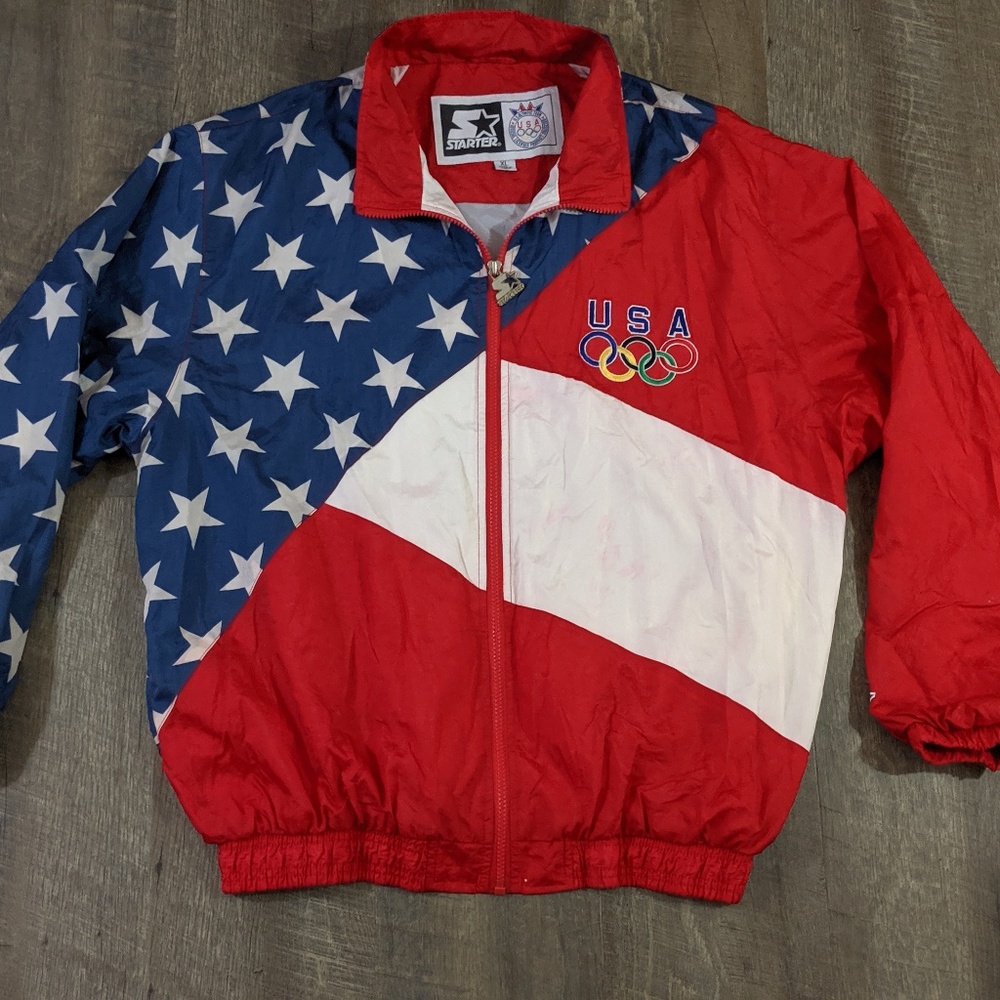 Starter 1996 VTG Olympics USA Windbreaker XL